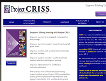Tablet Screenshot of projectcriss.com
